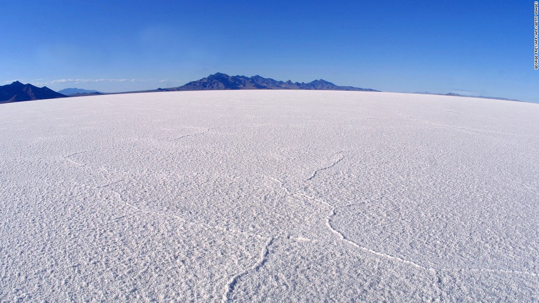 &quot;You have no real distance reference,&quot; says Biscaye of the challenge the salt flats offer. &quot;Just the markers on the side of the road indicating how many miles have past, and a mountain at the end.&quot;