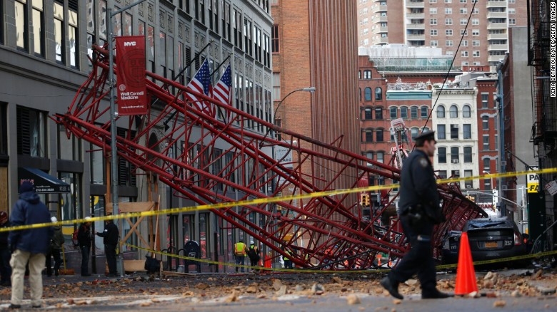 New York City crane collapse: 1 dead, 2 seriously hurt - CNN