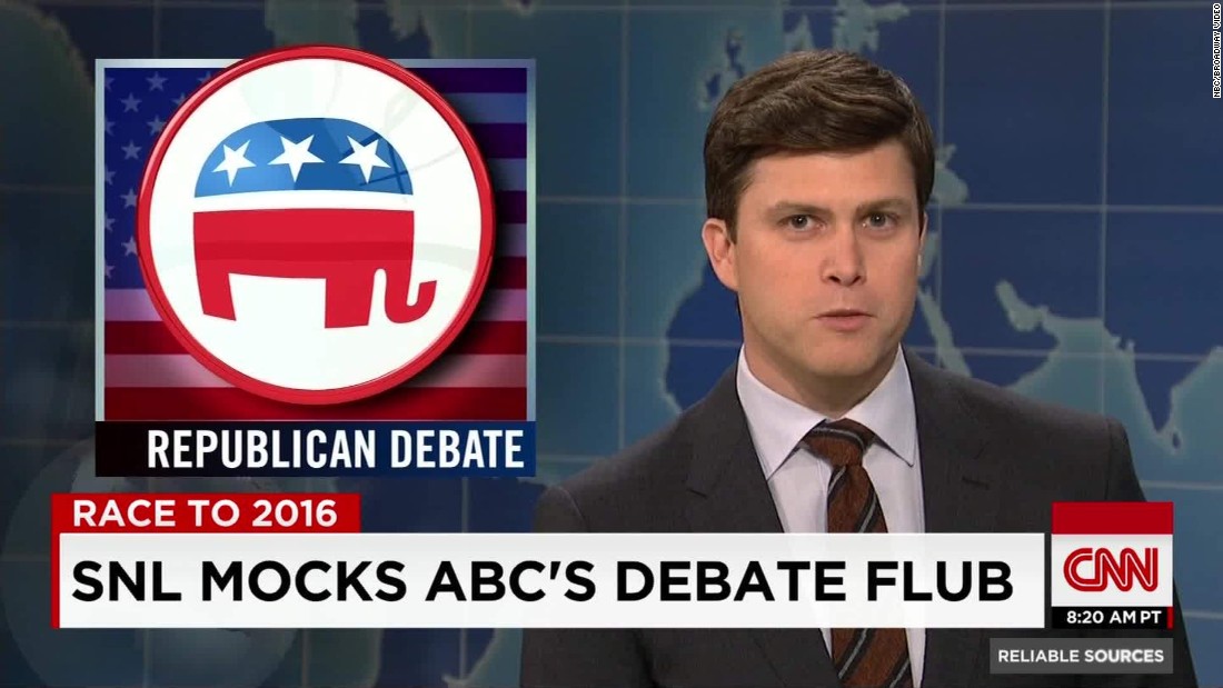 'SNL' mocks ABC's GOP debate intro flub CNN Video