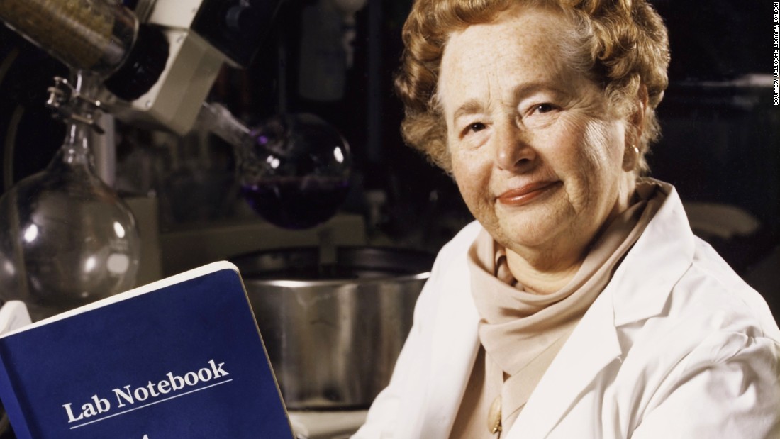 Gertrude Elion (1918-1999) was a U.S. biochemist. Her research led to the development of many drugs, including ones used to treat malaria, herpes, meningitis and leukemia. In 1988, Elion, together with George Hitchings and Sir James Black, received the Nobel Prize in Physiology or Medicine for their insight into the principles of drug treatments. She later became the first female to be inducted into the National Inventors Hall of Fame.