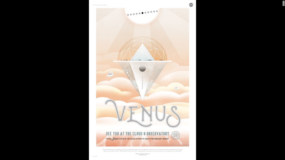 This poster imagines the &quot;best&quot; vantage point on Venus to spot the &lt;a href=&quot;http://eclipse.gsfc.nasa.gov/transit/catalog/MercuryCatalog.html&quot; target=&quot;_blank&quot;&gt;Mercury Transit&lt;/a&gt; — or when Mercury comes between the Sun and Earth. 