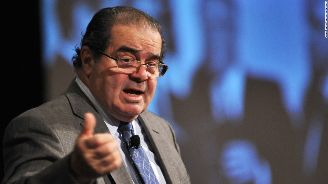 Scalia speaks during the American Bar Association&#39;s 59th annual antitrust law spring meeting in Washington on March 31, 2011.