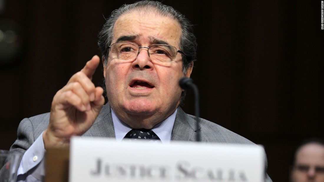 Scalia testifies during a hearing before the Senate Judiciary Committee on October 5, 2011. The justice testified on &quot;Considering the Role of Judges Under the Constitution of the United States.&quot;  