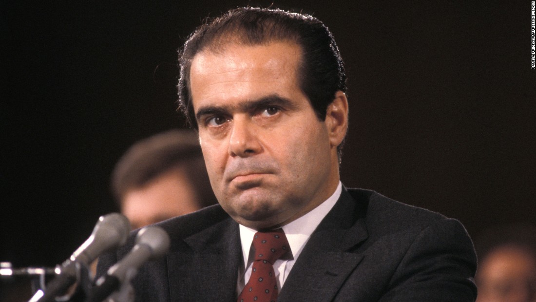 Scalia, seen in a 1986 photo, was the first justice of Italian-American heritage and passed through confirmation with a unanimous vote.