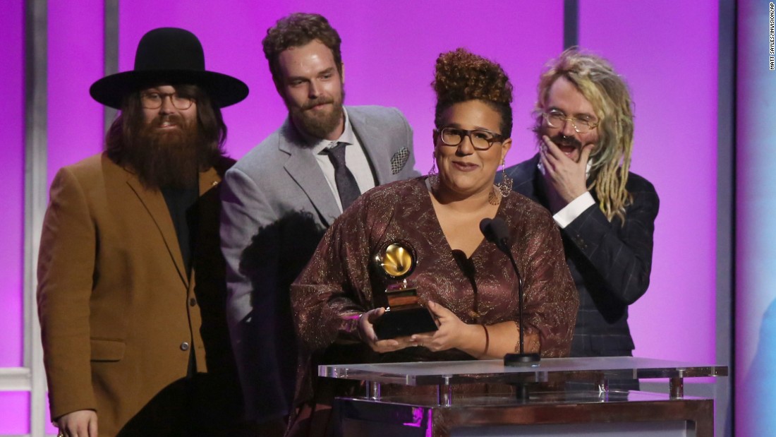 &quot;Sound &amp;amp; Color,&quot; Alabama Shakes. The band later won best rock performance for &quot;Don&#39;t Wanna Fight.&quot;
