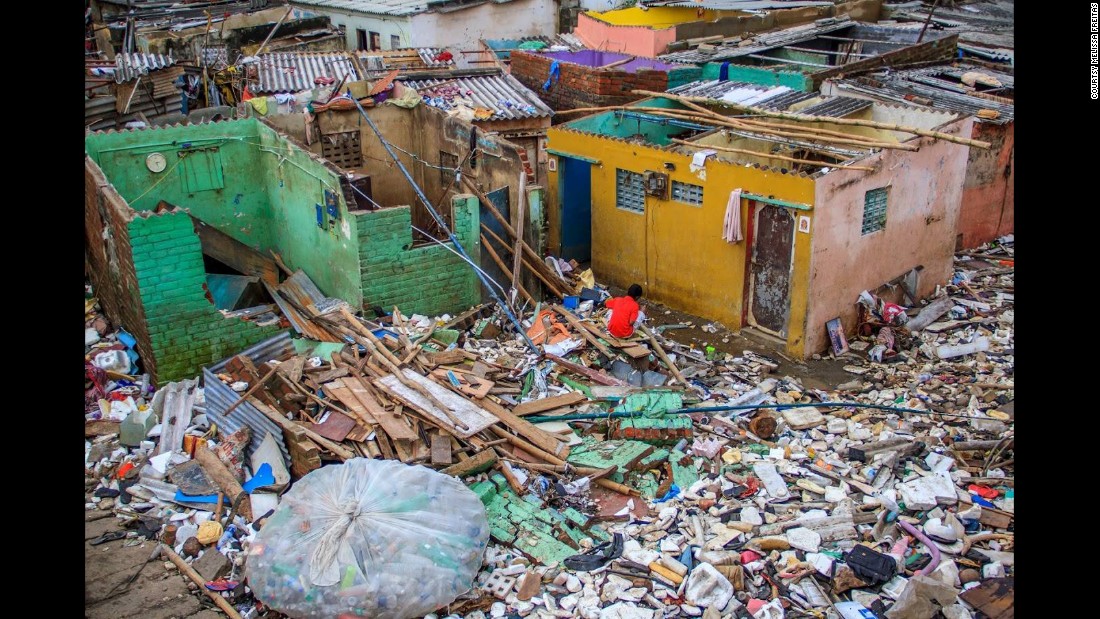 Some of the hardest hit places were the slum areas like Saidapet