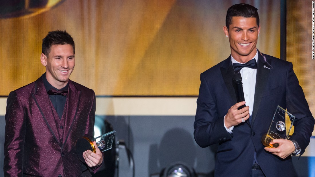 The pair have won seven World Footballer of the Year crowns between them, Messi currently ahead with four to his name. There&#39;s no suggestion of them leaving La Liga just yet, but both have hinted in the past that they would be keen to move Stateside at some point.