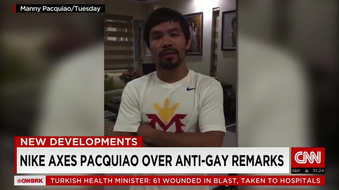 Nike Axes Pacquiao Over Anti Gay Remarks Cnn Video 