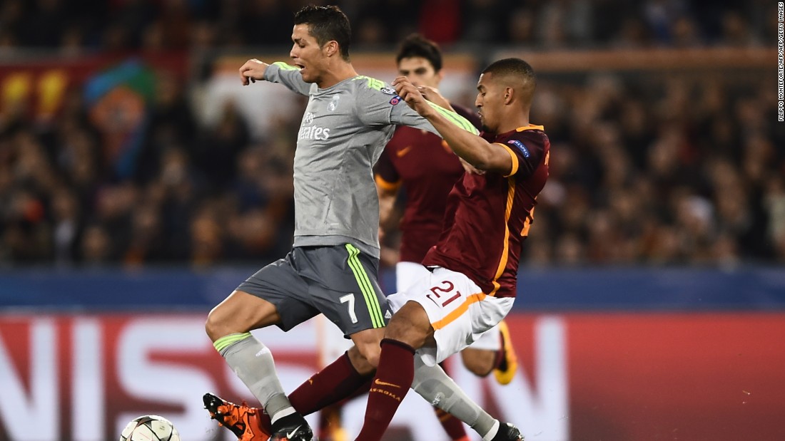 Real Madrid traveled to Italy to face Roma in the last 16 of the Champions League. Real, which has won the competition a record 10 times, was without the injured Gareth Bale.