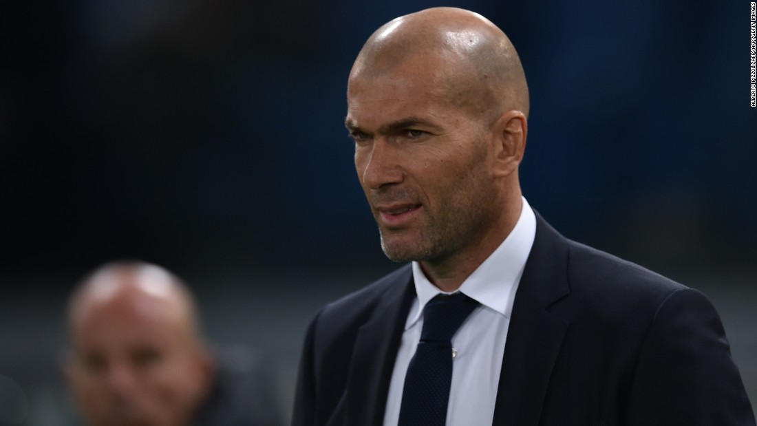 Zinedine Zidane, the Real Madrid manager, played in Italy with Juventus. He was taking charge of his first ever Champions League tie.