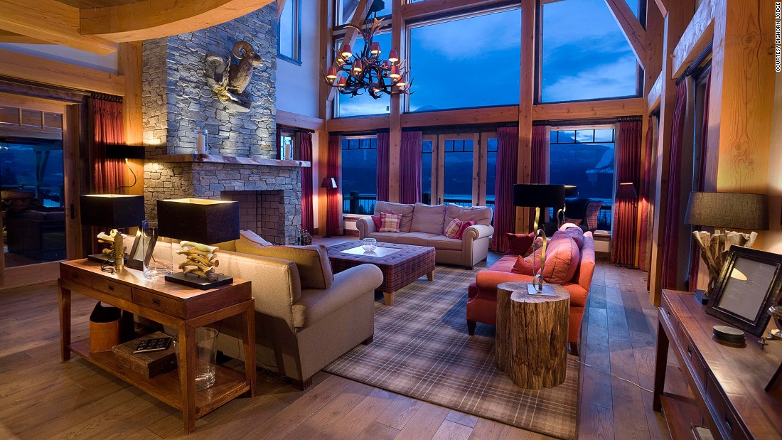 &lt;strong&gt;Bighorn Lodge:&lt;/strong&gt; Kick up your feet at this an ultra-luxe alpine-style chalet for 16 people. Overlooking the Columbia River at the foot of Revelstoke Mountain Resort, it even has its own helipad.