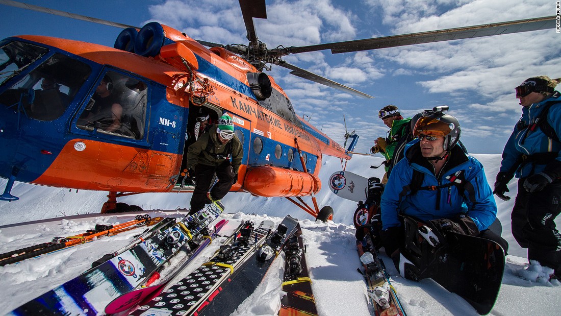 &lt;strong&gt;Kamchatka Peninsula, Russia:&lt;/strong&gt; Here you can helicopter up to smoking summits then hurtle down volcanic faces, open bowls and tree runs.