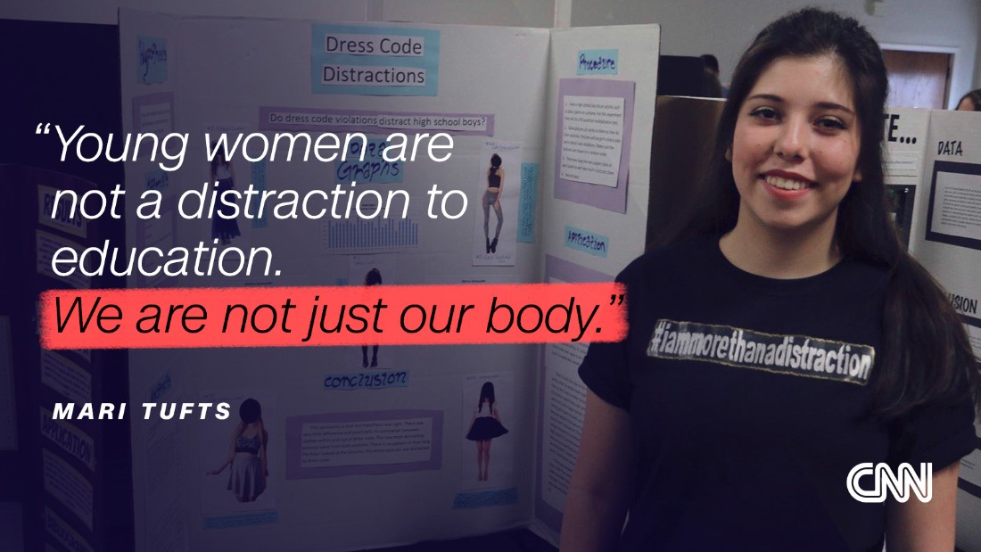 Inspired by the viral #IAmMoreThanADistraction movement, Citrus High School student Mari Tufts, 17, conducted an experiment to find out if girls&#39; clothing is truly a distraction to their male counterparts. She&#39;ll also present her project at the Florida State Science and Engineering Fair.