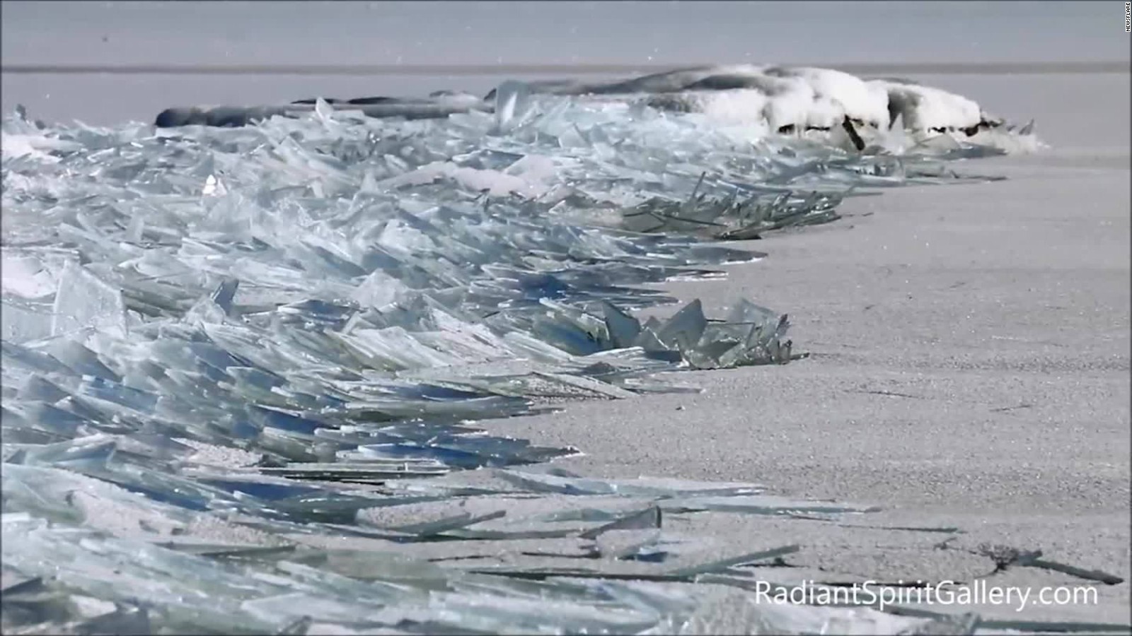 Mesmerizing Ice Stacks On Lake Superior Cnn Video