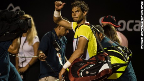 Rafael Nadal makes a rueful farewell after losing in the semifinals in Rio.