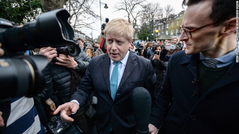 London Mayor Boris Johnson backs UK exit from EU