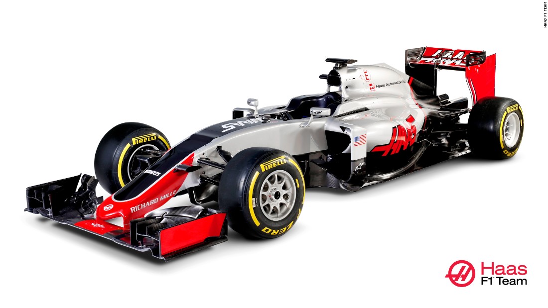 Here&#39;s what the first American F1 car for 30 years looks like! Industrialist and NASCAR team owner Gene Haas joins the F1 grid in 2016 with his eponymous Haas F1 Team and the VF-16 car.