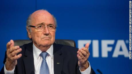 Sepp Blatter attends a press conference at the Extraordinary FIFA Executive Committee Meeting at the FIFA headquarters on July 20, 2015 in Zurich, Switzerland. 