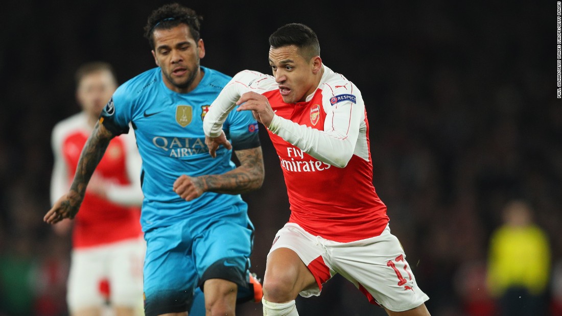 Alexis Sanchez, once of Barcelona, tried to get his side going as an attacking force but was left frustrated. Alex Oxlade-Chamberlain wasted Arsenal&#39;s best effort in the first half.