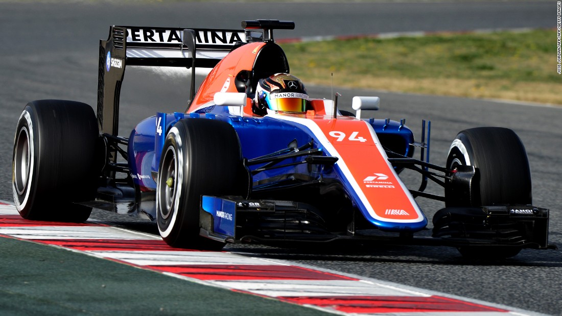German driver Pascal Wehrlein gives the new Manor car, the MRT05, its track debut in Barcelona. Wehrlein, who is mentored by the Mercedes team, is hotly-tipped as one to watch as he makes his F1 bow this season.