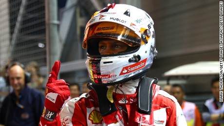 Ferrari&#39;s Sebastian Vettel was the only driver to take pole position from the Mercedes pair in 2015 -- but he did it only once in Singapore.