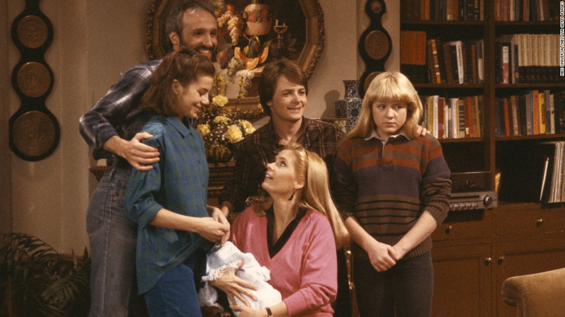 &lt;strong&gt;&#39;Family Ties&#39;:&lt;/strong&gt; America watched the liberal politics of the &#39;60s and &#39;70s give way to the Reagan &#39;80s right before their eyes on this family sitcom. Young Republican Alex P. Keaton, played by Michael J. Fox, center, made constant fun of his liberal baby boomer parents. No matter what your politics were, it was hard not to laugh when Alex coaches his little brother to say he spent his summer vacation watching the Iran-Contra hearings.  