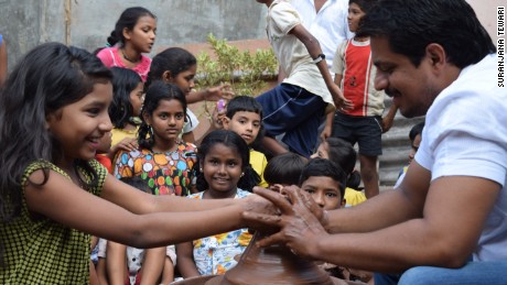 A pottery class at Design Museum Dharavi in Mumbai 