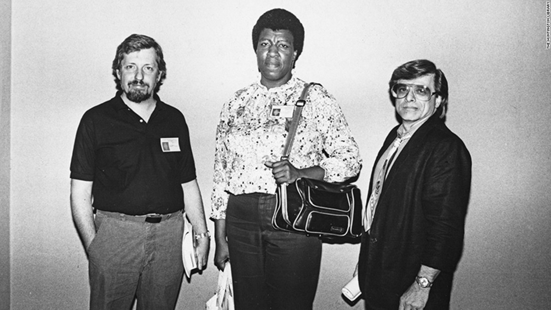 During the Clarion Science Fiction Writers&#39; Workshop, she took a class with science-fiction great Harlan Ellison, at left with Butler in 1988. The experience led her to sell her first science-fiction stories, and Ellison became her mentor.