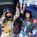 Chloe Kim and Kelly Clark womens snowboard halfipipe  