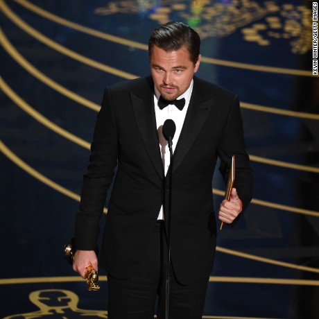HOLLYWOOD, CA - FEBRUARY 28:  Actor Leonardo DiCaprio accepts the Best Actor award for &#39;The Revenant&#39; onstage during the 88th Annual Academy Awards at the Dolby Theatre on February 28, 2016 in Hollywood, California.  (Photo by Kevin Winter/Getty Images)