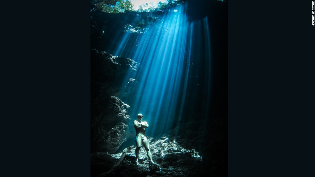 &quot;We headed over to the Maya Riviera on the Yucatan Peninsula, which has a porous topography ripe for underwater sinkholes -- called cenotes,&quot; explained Barrett.&lt;br /&gt;&quot;Each cenote is different -- some are vertical sinkholes, others are caverns or caves.&lt;br /&gt;&quot;What makes the cenotes interesting is the mix of fresh and saltwater, which can create these haloclines, which, when the water has been undisturbed by other people, you can literally see.&quot; 