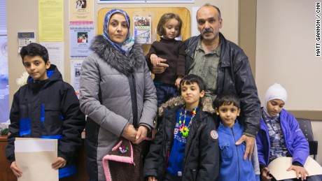 A newly arrived Syrian family finds help at Lethbridge Immigrant Services.