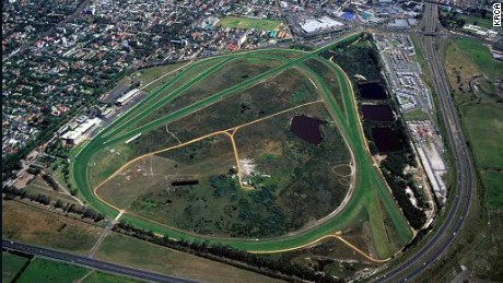 An aerial view of Kenilworth Racecourse 