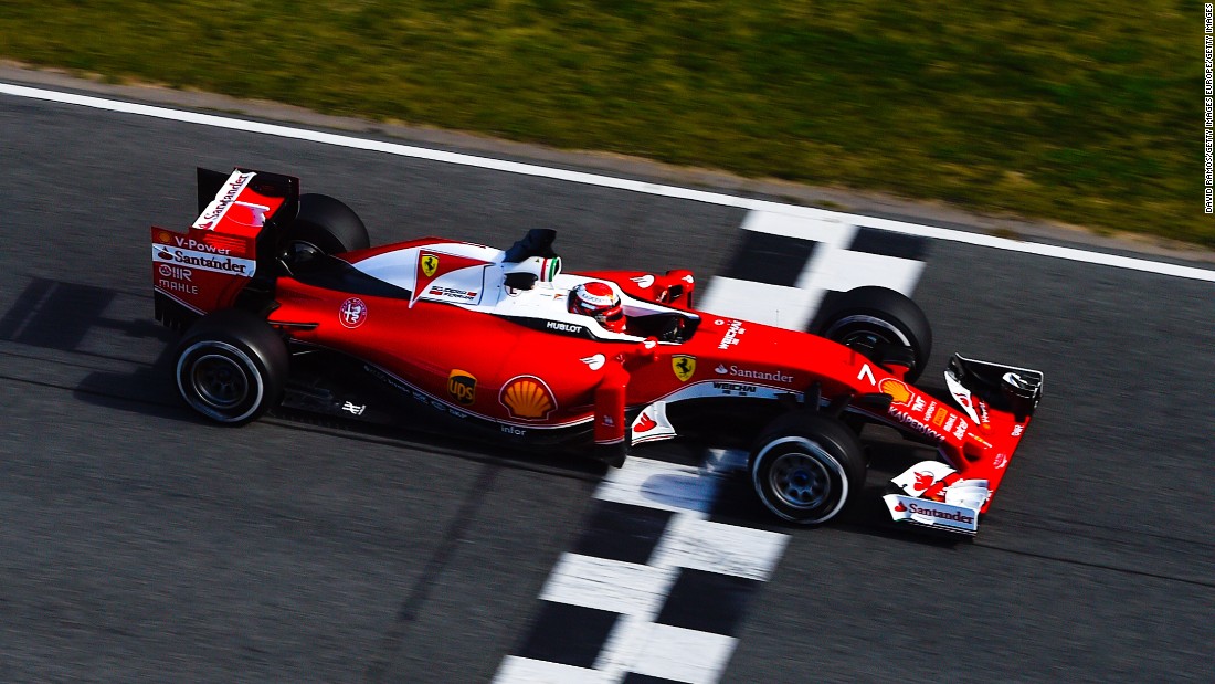 Under glorious blue skies at the Circuit de Barcelona-Catalunya in Spain, Ferrari&#39;s Kimi Raikkonen set the fastest time on day three of Formula One pre-season testing. After a total of 136 laps, his best time was one minute 22.765 seconds. 