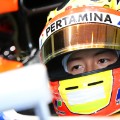 Rio Haryanto of Indonesia and Manor: f1 testing Barcelona 