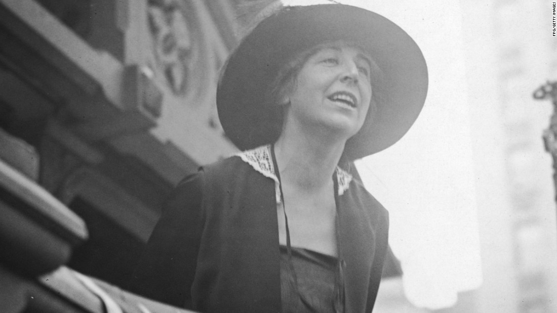 In 1916, Jeannette Rankin was the first woman to be elected to the U.S. House of Representatives. The Republican from Montana was the only member of Congress to vote against U.S. entry in both World War I and World War II.