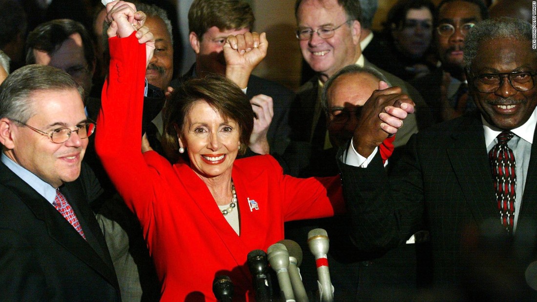 House Minority Leader Nancy Pelosi, a Democrat from California, is the first woman to lead a party in Congress.