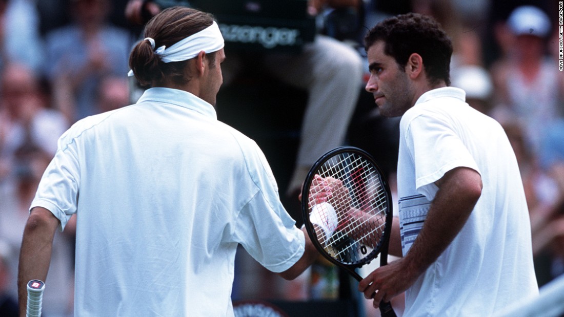 Sampras and Federer met just once in competition, at Wimbledon in 2001. The Swiss knocked the defending champion out in the fourth round at the All England Club.