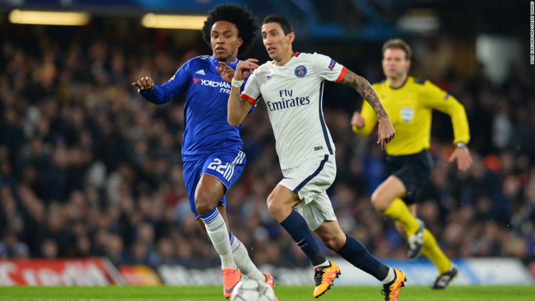 Chelsea pushed forward in search of a way back into the game but with 23 minutes remaining, Ibrahimovic pounced to send PSG into the last eight after great work by Angel Di Maria.