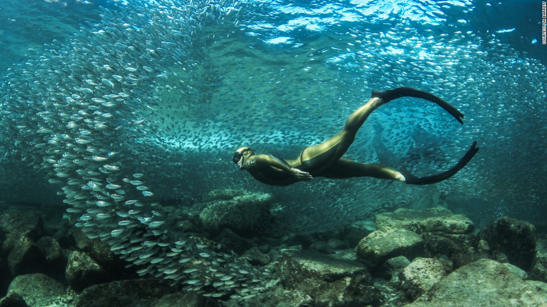 &quot;Getting an image on one breath, without assisted breathing from scuba tanks, depends purely on the skill of the freediver,&quot; said Barrett.&lt;br /&gt;&quot;Because Alexey is one of the best in the world, what we are doing is just like a warm up for him.  Although we do have to keep an eye on him and have safety divers around in case he blacks out.&quot;