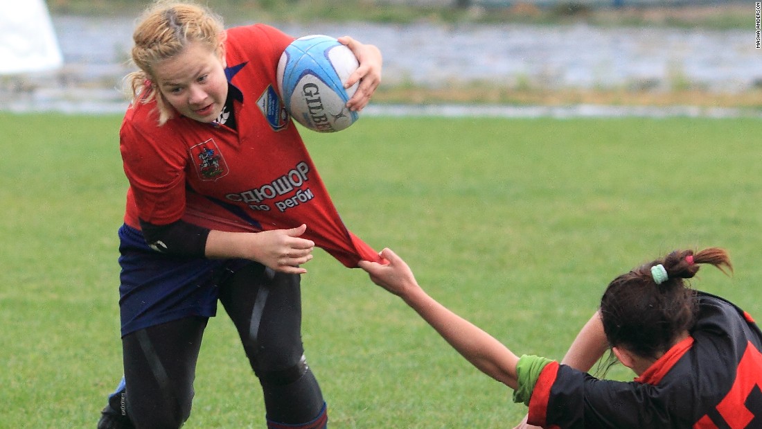 Rugby is being played and taught in schools across Russia, with both boys and girls getting involved as the sport grows in popularity.
