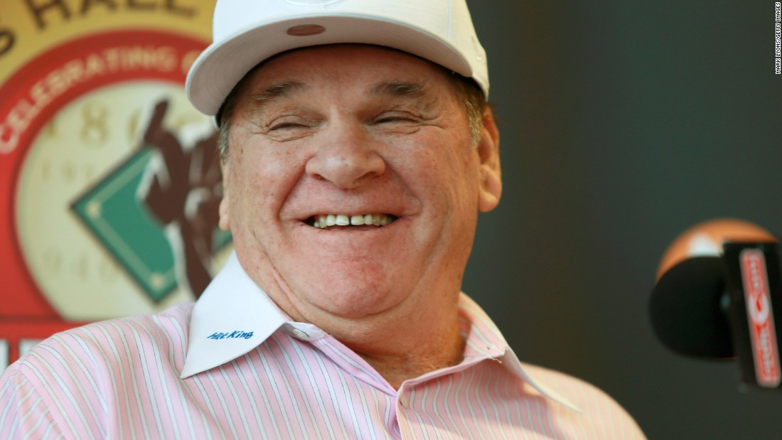 On March 14, Trump tweeted a photo of a baseball purportedly signed by Pete Rose which read &quot;Mr. Trump, Please make America great again,&quot; although a lawyer for the former Cincinnati Reds great denies that he sent the ball or has endorsed a candidate.