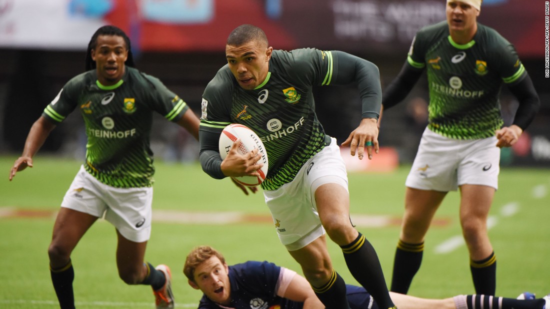 Rugby union superstar Bryan Habana featured for the runners-up, although U.S. speedster Carlin Isles was absent as he competed in an athletics meet in Portland as he attempts to resurrect his sprinting career.