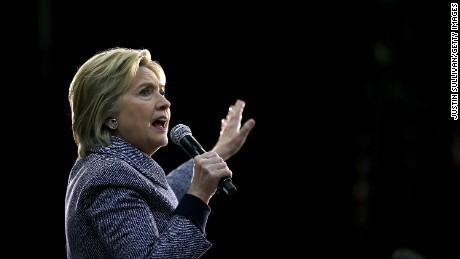 CHARLOTTE, NC- MARCH 14:  Democratic presidential candidate former Secretary of State Hillary Clinton speaks during a Get Out the Vote event at Grady Cole Center on March 14, 2016 in Charlotte, North Carolina. Hillary Clinton is campaiging Illinois and North Carolina.  (Photo by Justin Sullivan/Getty Images)
