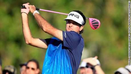 Bubba Watson wields his pink driver to devastating effect.