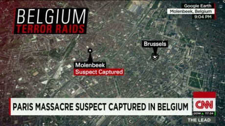 Raids lead to five arrests across Belgium