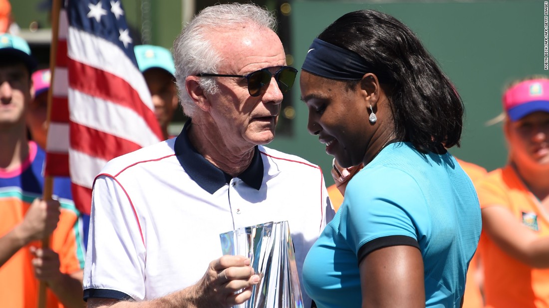 Raymond Moore, Indian Wells tournament director, caused controversy Sunday by saying female tennis players &quot;ride on the coattails&quot; of their male counterparts. &quot;If I was a lady player, I&#39;d go down every night on my knees and thank God that Roger Federer and Rafa Nadal were born,&quot; he said.