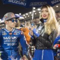Moto GP: Vinales of Suzuki on the grid Qatar 