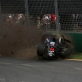 Fernando Alonso crash Australian Grand Prix