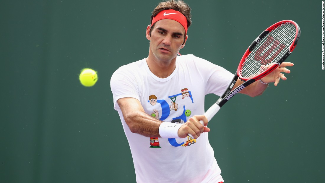 Roger Federer returns to action Friday at the Miami Open after missing two months due to a knee injury. 